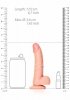 Zakrzywiony penis dildo na przyssawce 15 cm
